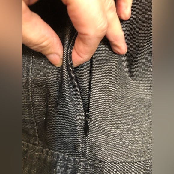 Kenneth Cole  size large black Jean jacket silver threaded denim with shimmer - Picture 7 of 11